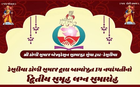 કેસરીયા ગામે કોળી સમાજનો ભવ્ય દ્વિતીય સમૂહ લગ્નોત્સવ ૨૦૨૬